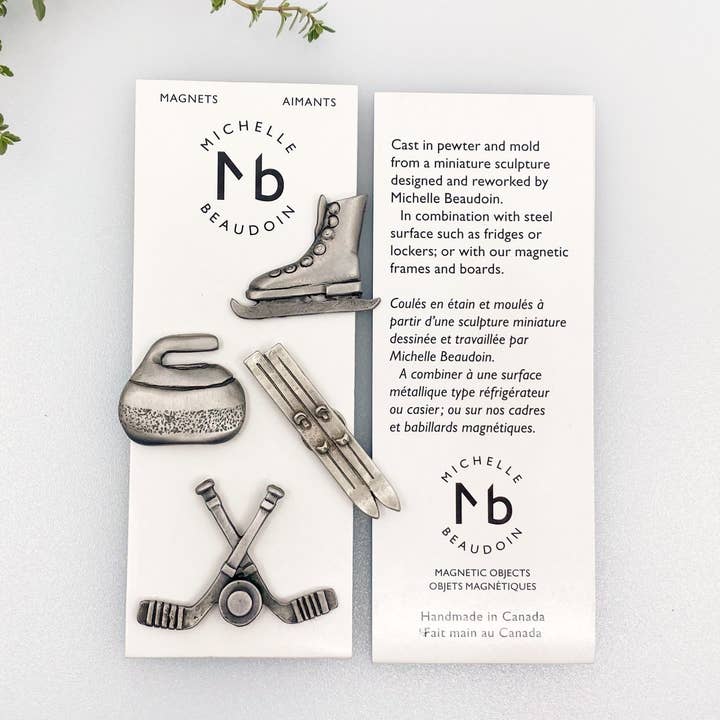 Sport Vintersport Dekorative magneter for engroshandel hos MICHELLE BEAUDOIN