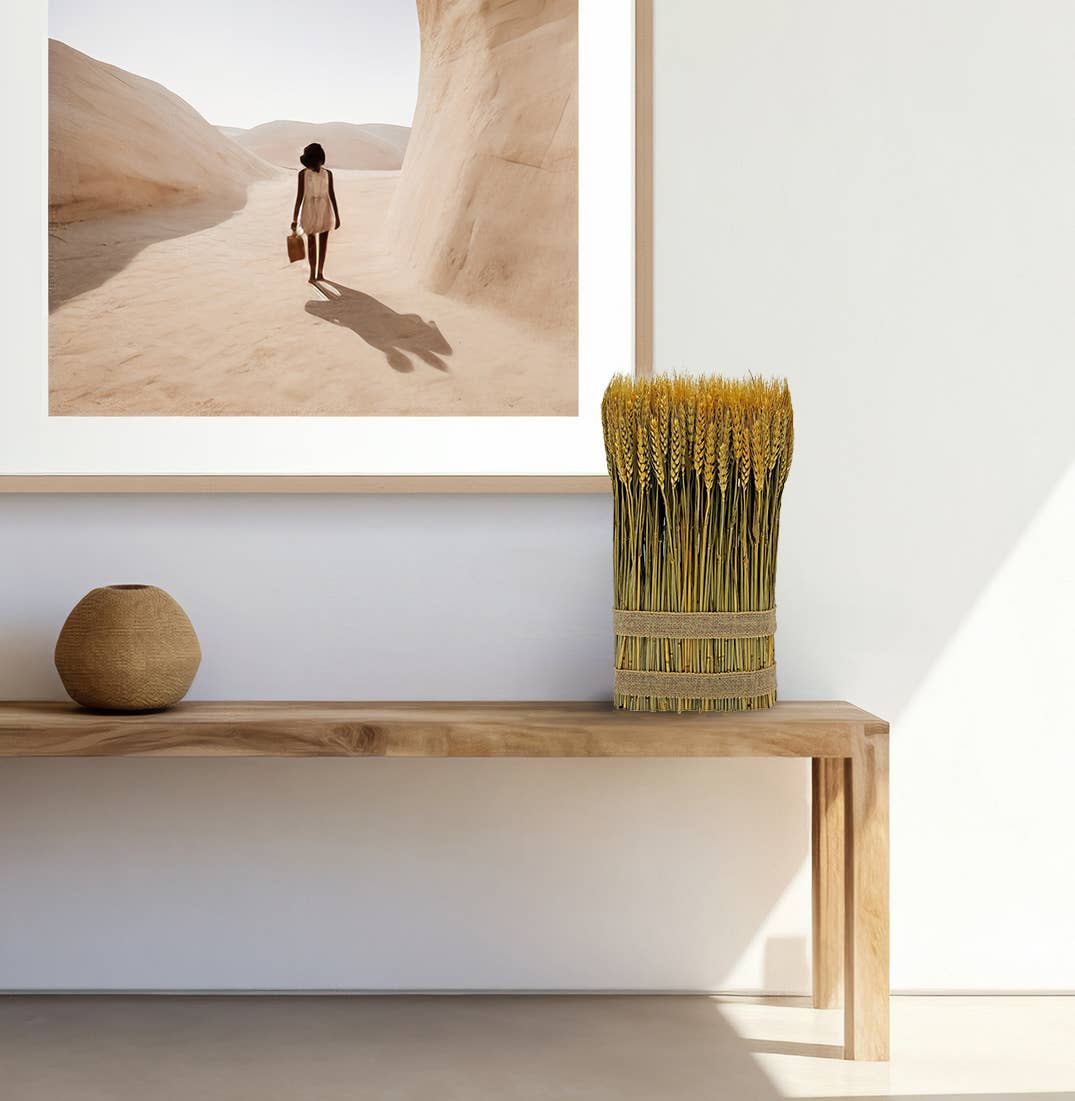 2626 Designs - Wholesale Dried/Pressed Flowers - Fall Harvest Preserved Decorative Wheat Standing Plant 3