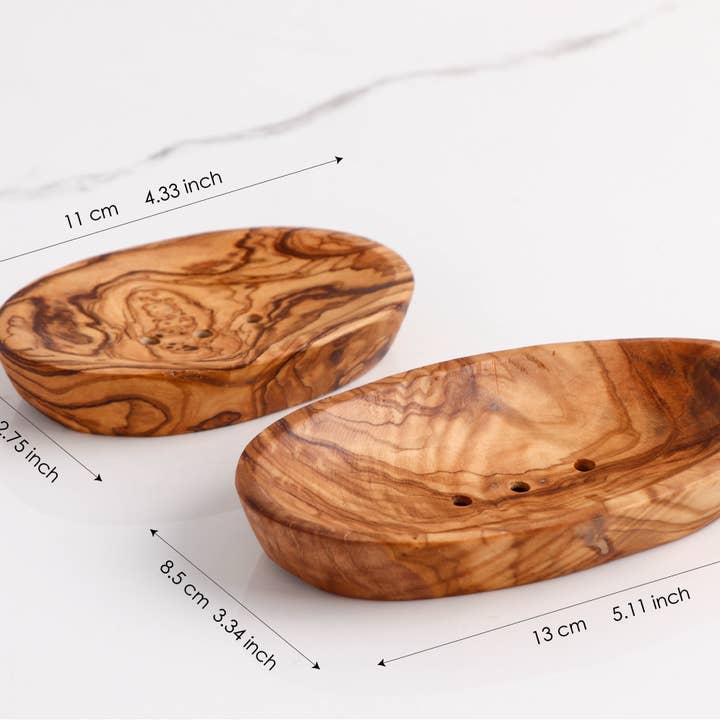 Krafts GmbH Olive Wood - Wholesale Bath Soap Dish - Seifenschale Olivenholz oval – Handgemacht & Praktisch4