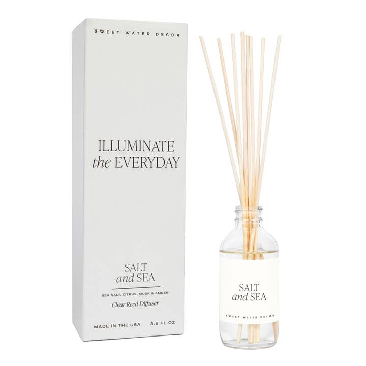 Sweet Water Decor - Wholesale Reed Diffuser - Salt and Sea Reed Diffuser - Gifts & Home Decor