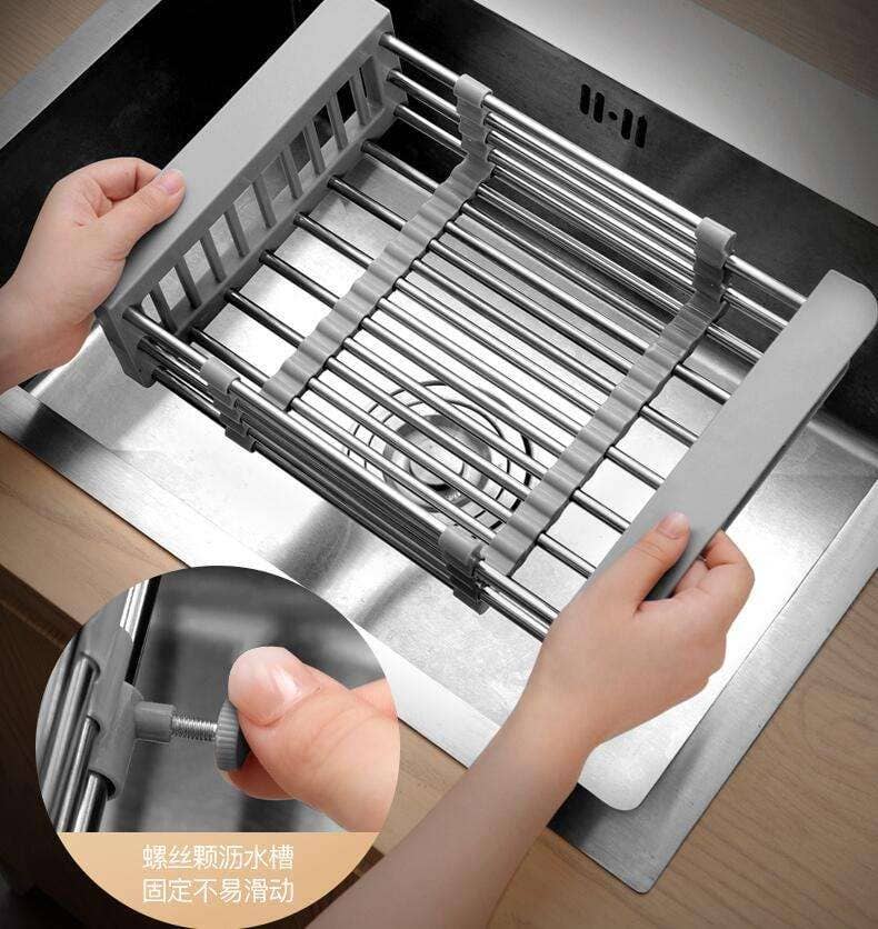 VIGOR - Wholesale Dish Drying Mat/Rack - Retractable  Kitchen Sink Stainless Steel Drainer Rack Veget3