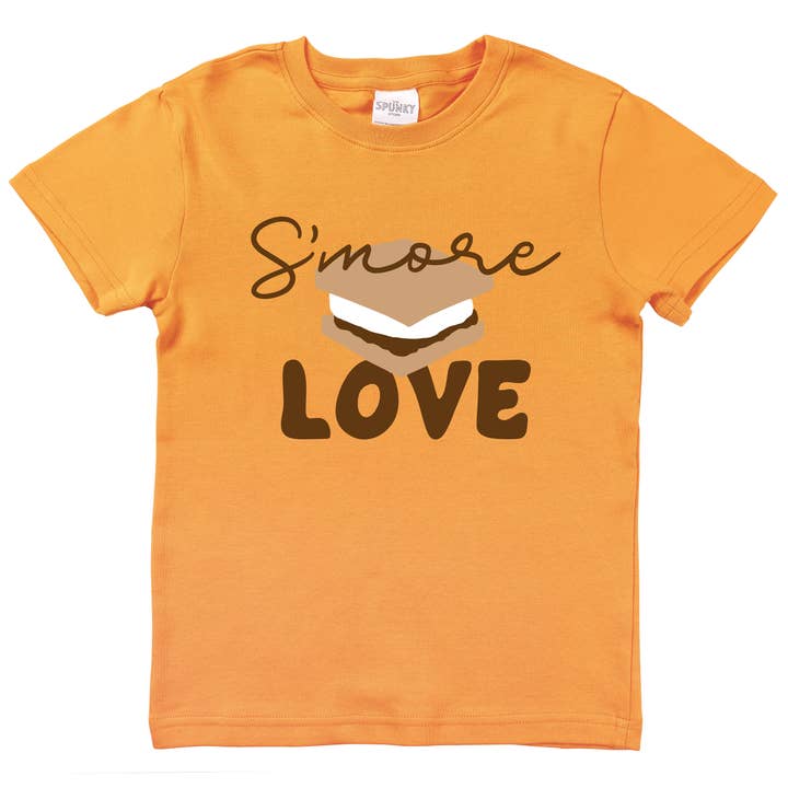 Smore Love Smores Valentine's Day Organic Baby Kids Shirt for wholesale by Spunky Stork