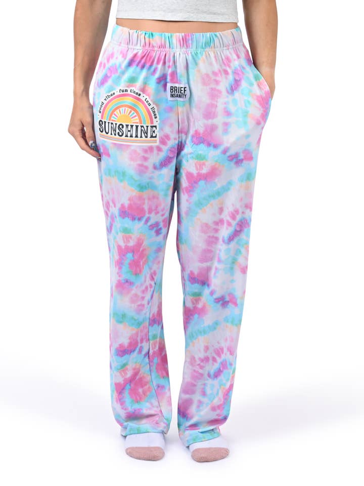 Good Vibes Sunshine Pajama Pants for wholesale by BRIEF INSANITY