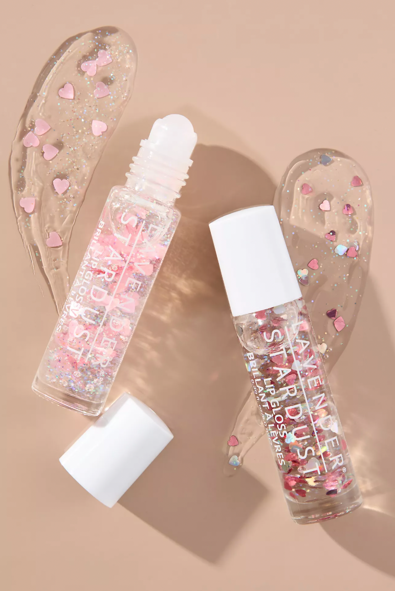 Lavender Stardust - Wholesale Lip Gloss - Lavender Stardust Sweetheart Roll on Lip Gloss Set 1