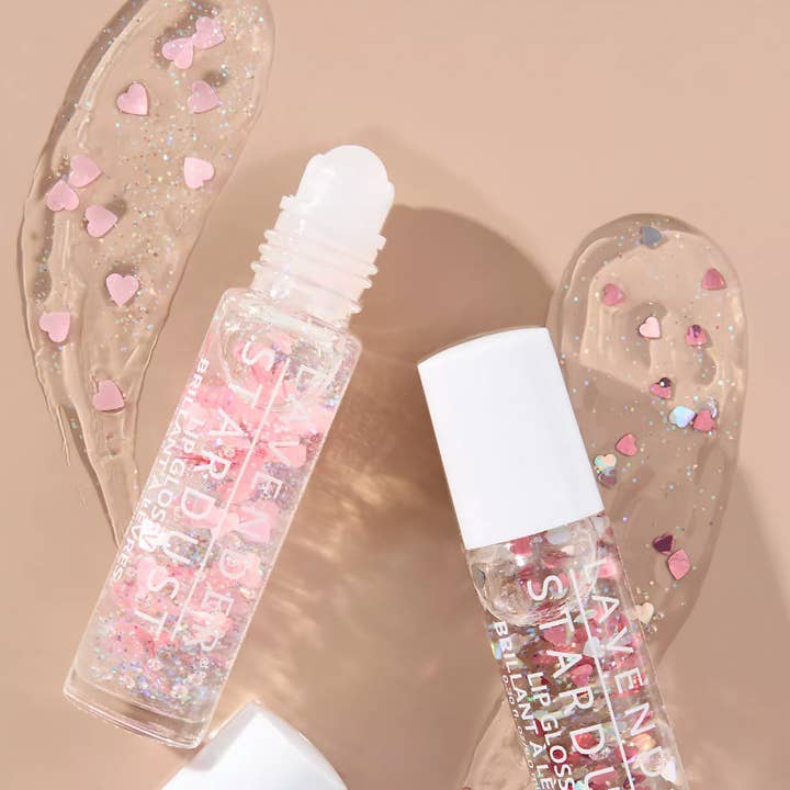 Lavender Stardust - Wholesale Lip Gloss - Lavender Stardust Sweetheart Roll on Lip Gloss Set 1