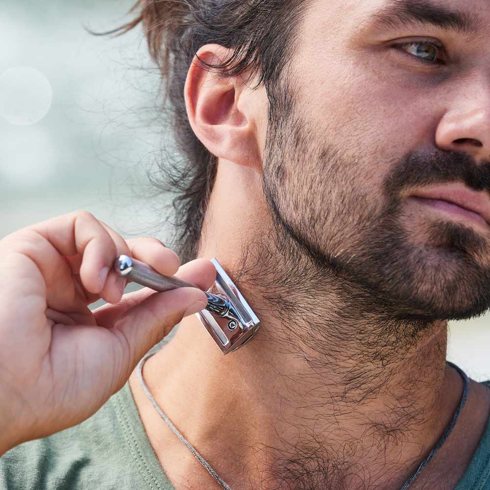 Pandoo – wholesale Razor – Metal safety razor | incl. 10 blades and holder2