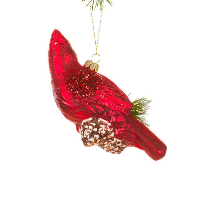 Starlight Collection - Wholesale Ornament - NEW-Red Cardinal Ornament2