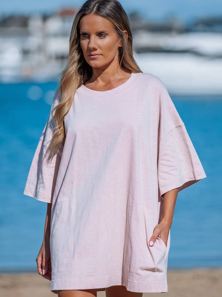 Korte Mouw Tuniekjurk Met Zakken voor wholesale door Lavender J