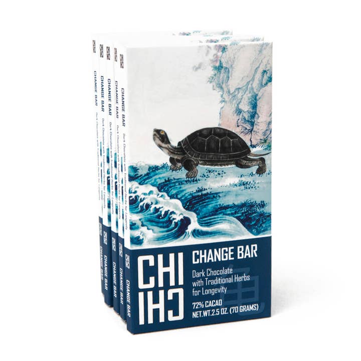 CHANGE Bars Pack (10 bars total) Vegan Herbal Chocolate Bars for wholesale by ChiChi Chocolate
