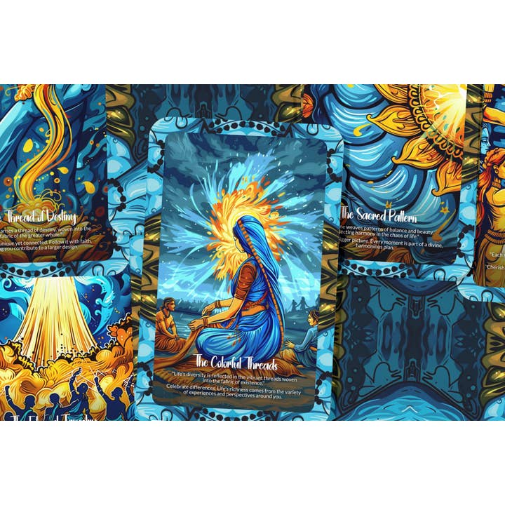 IBIZA TAROT - Vendita all'ingrosso Tarocchi - Fili Divini delle Carte Oracolo del Tessitore – Mazzo di 22 Carte di Destino e Fato per i Misteri Intrecciati della Vita