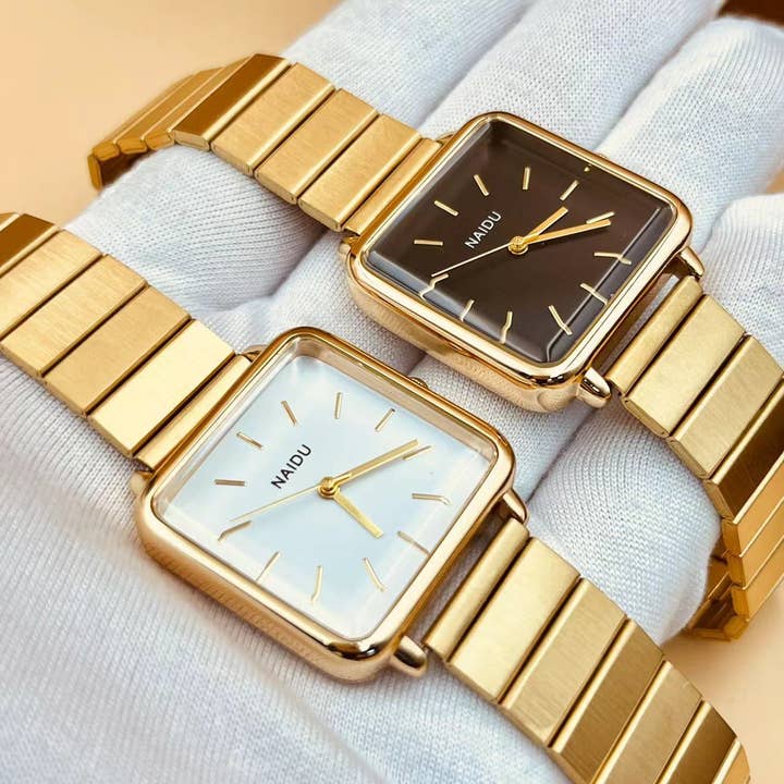 WoodWristCo – wholesale Wrist watch – Women's – Women's Stainless Steel Square Minimalist Watch