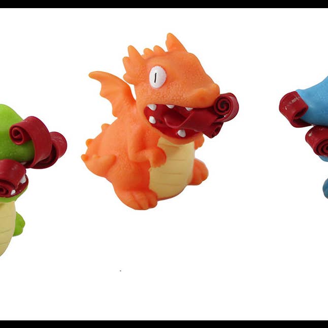 Curious Minds Toys - Venta al por mayor Pelota antiestrés - Niños - Dragón que Escupe Fuego - Juguete Apretable Lindo - Divertido Juguete Antiestrés - Único8