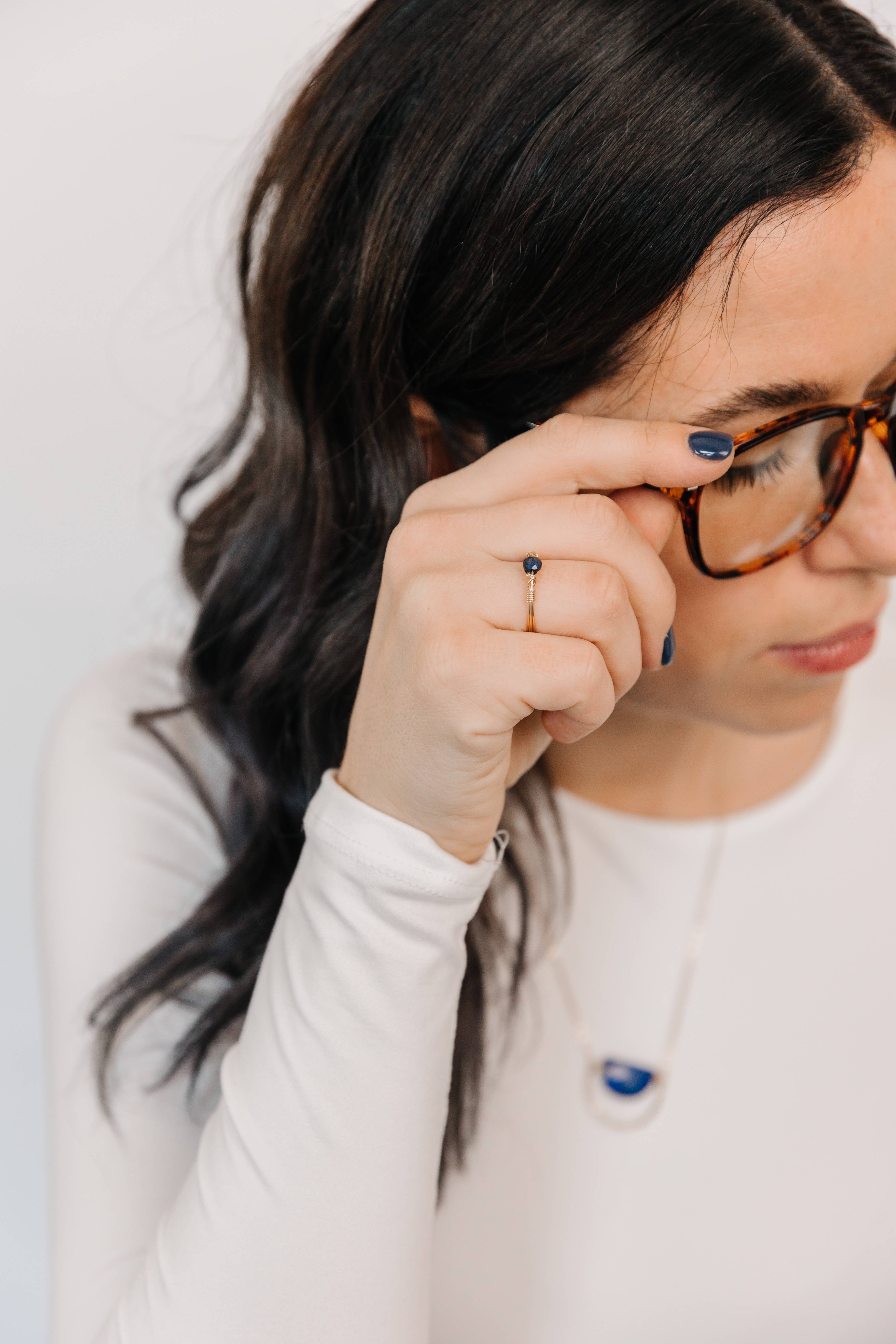 Seaflowerjewelry - Wholesale Pendant/Charm Necklace - Lapis Lazuli Pendant Necklace /Art Deco minimalist modern5