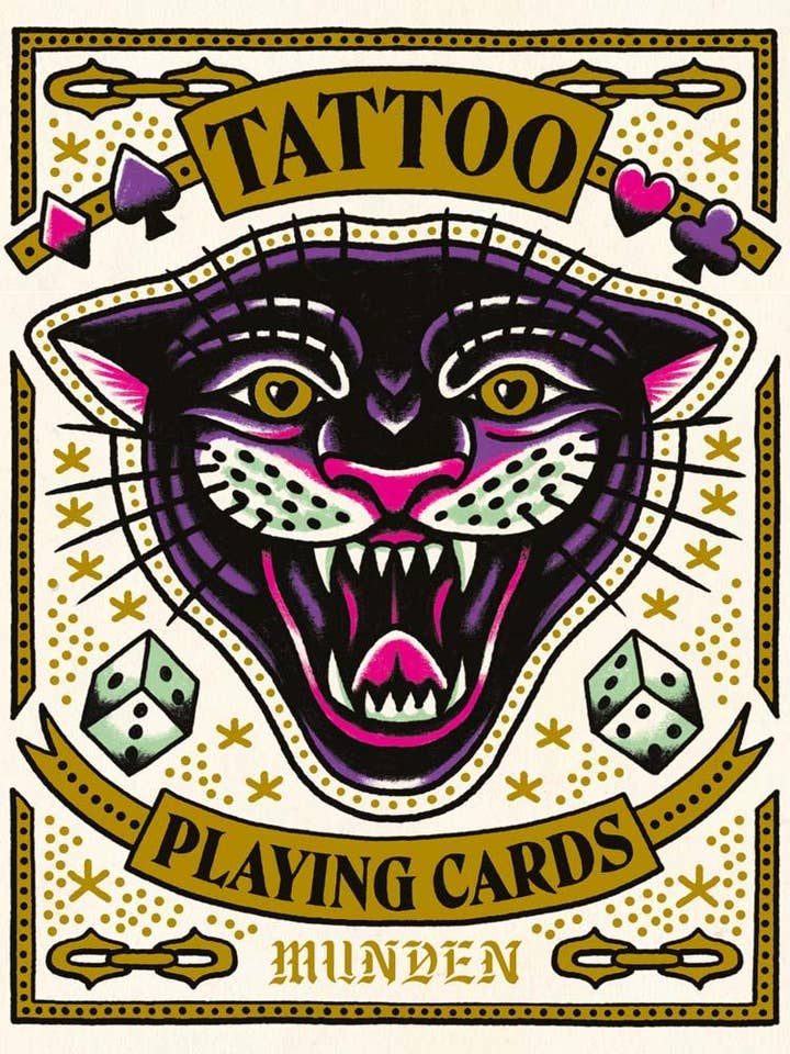 Tattoo Playing Cards for wholesale by Chronicle Books