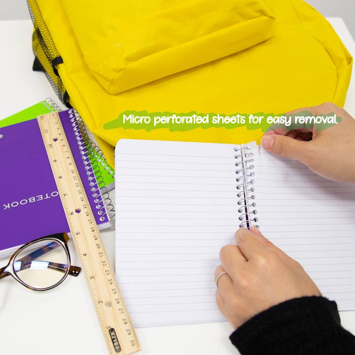 BAZIC Products - Wholesale Notebook - Notebook Spiral Poly Cover 5" X 7" 100 Ct.