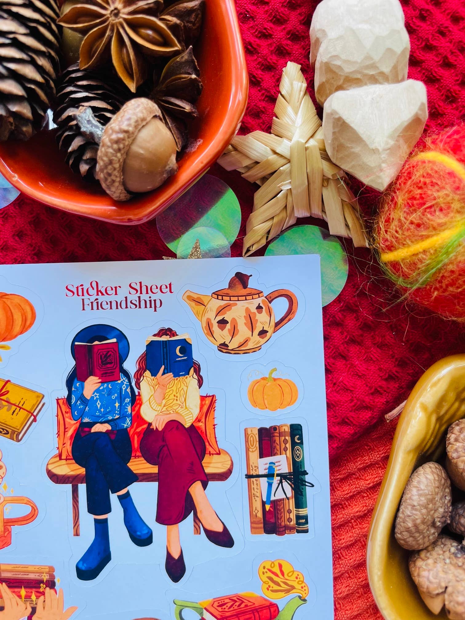 Split Moon Studios - Wholesale Sticker - Friendship Sticker Sheet Decorative Sticker3