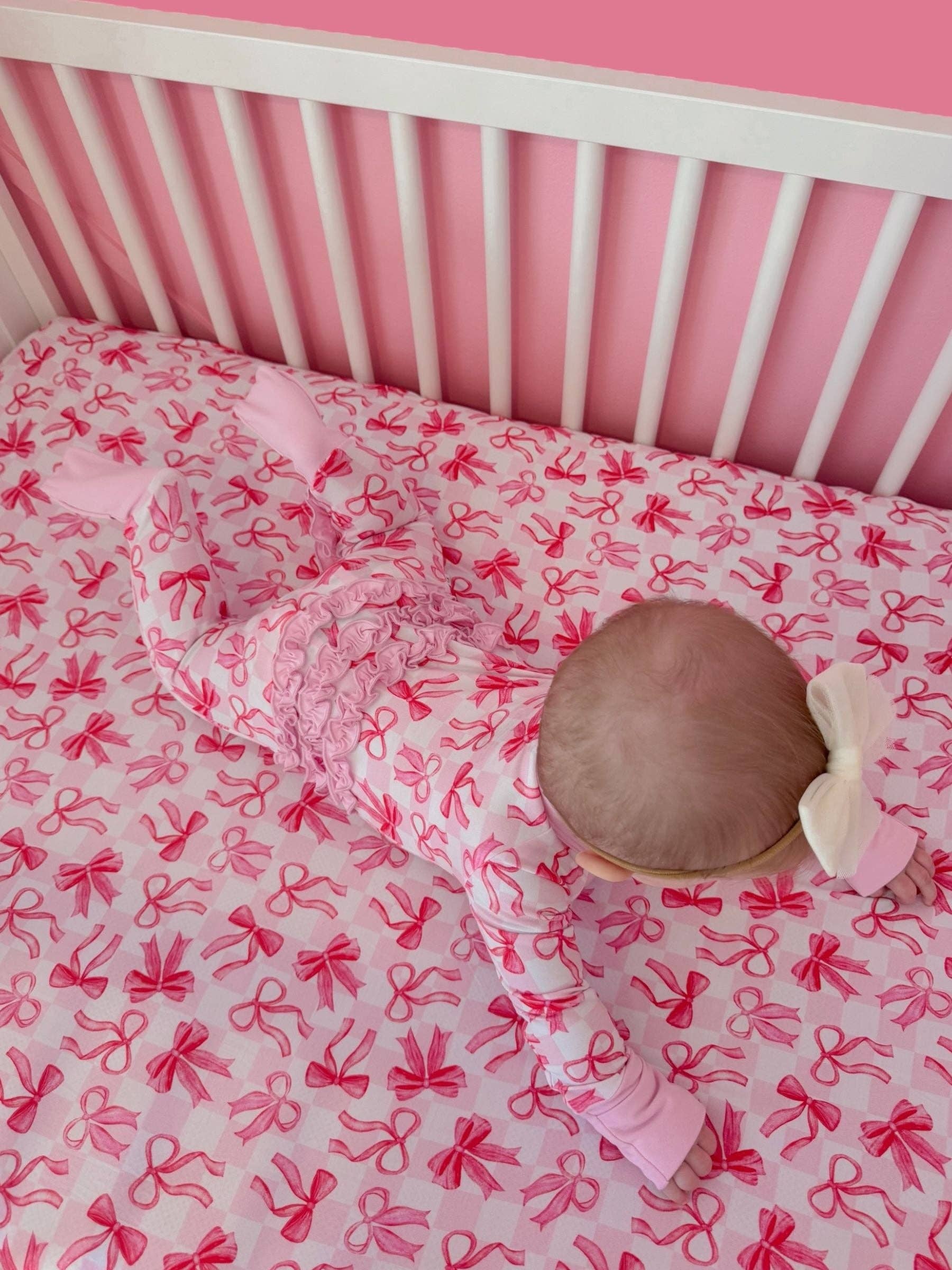 Dream Big Little Co. - Wholesale Jumpsuit - Baby - BOW CHECKERED CHARM DREAM RUFFLE ROMPER13