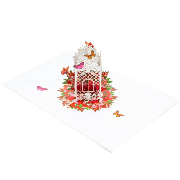 Butterfly Cage - 3D Pop Up Abra Card for wholesale by Abra Cards
