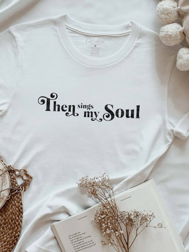 T-shirt illustré THEN SINGS MY SOUL pour la vente par OAT COLLECTIVE