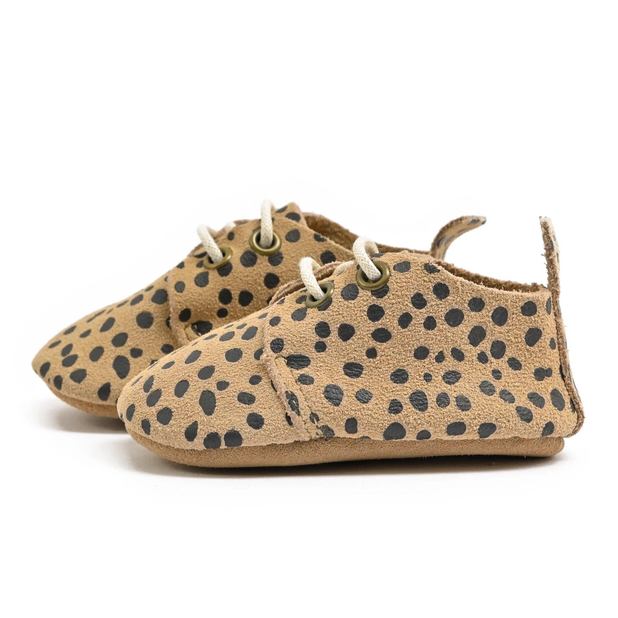 Piper Finn - Wholesale Dress Shoes - Kids - Cheetah - Premium Leather Oxfords - Soft Sole3