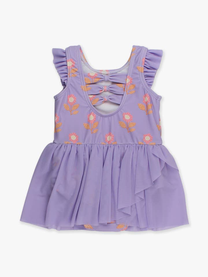 Lilla Pigernes Petunia Petals Flutter Sleeve Danse- & Gymnastikdragt for engroshandel på Faire9