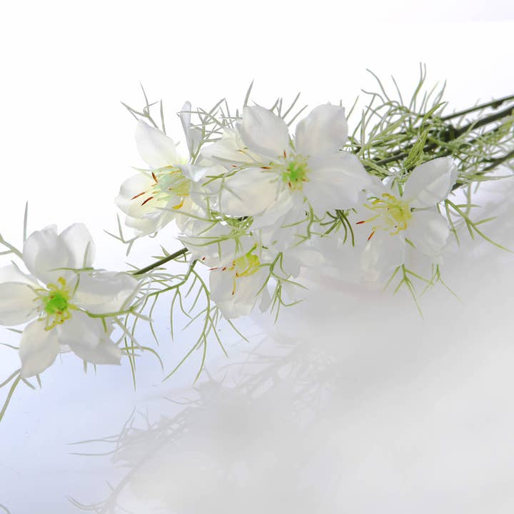 Mezu Silk Flowers - Wholesale Artificial flowers - Artificial White Love in the Mist1