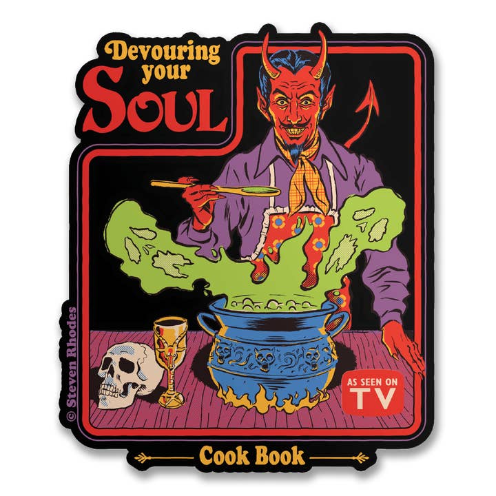 Steven Rhodes - Devouring Your Soul Sticker for wholesale by Hybris Production AB