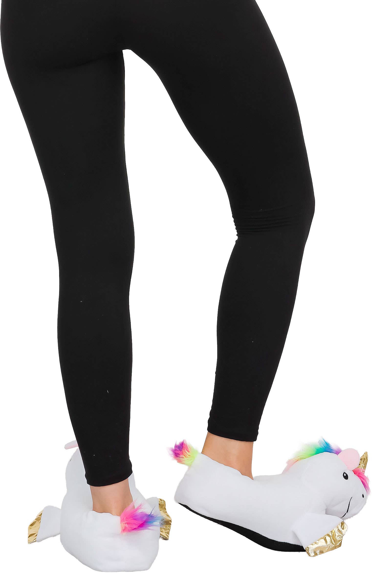 Cap Zone - Wholesale Slippers - Women's - Unicorn Plush Indoor Lounge Sock Slippers8