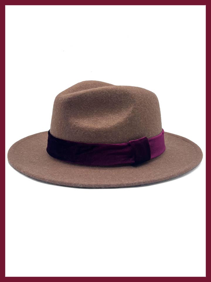 Frankie Uld Fedora - Mink for engroshandel hos NOOKI DESIGN LTD