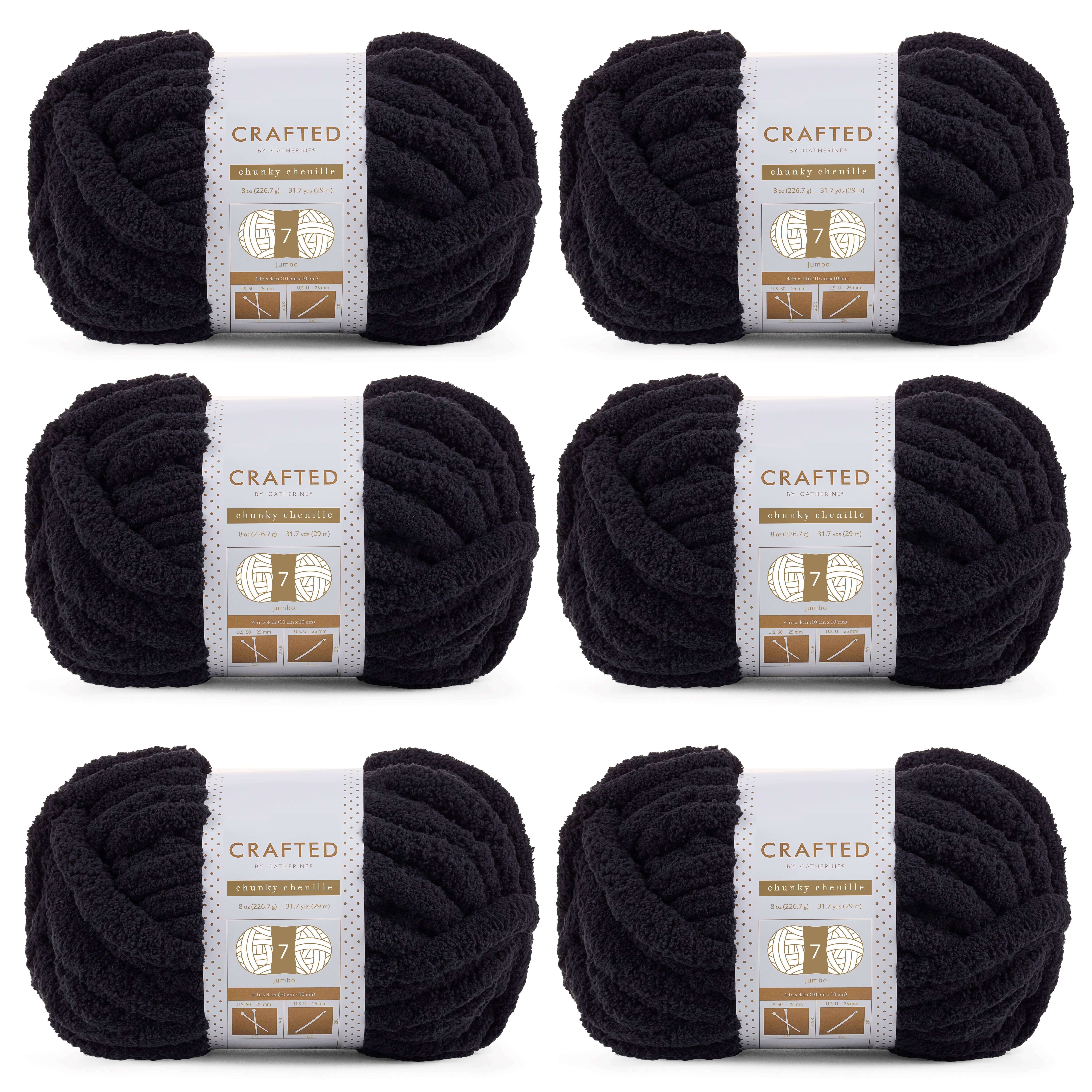 Crafted by Catherine - Wholesale Yarn - Chunky Chenill Yarn | 8oz/227g | Jumbo #7 | Pack of 616