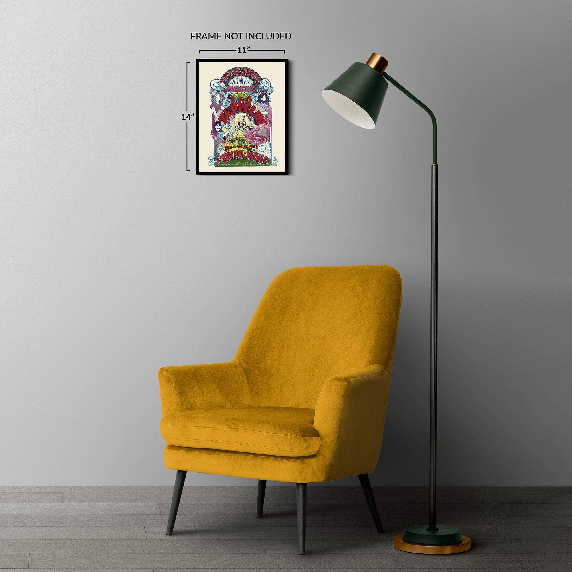 Historic Prints - Wholesale Poster - 1971 Led Zeppelin Poster Matte - Vintage Poster of Led Zeppelin United Kingdom Concert Tour - Led Zeppelin Wall Art Poster6