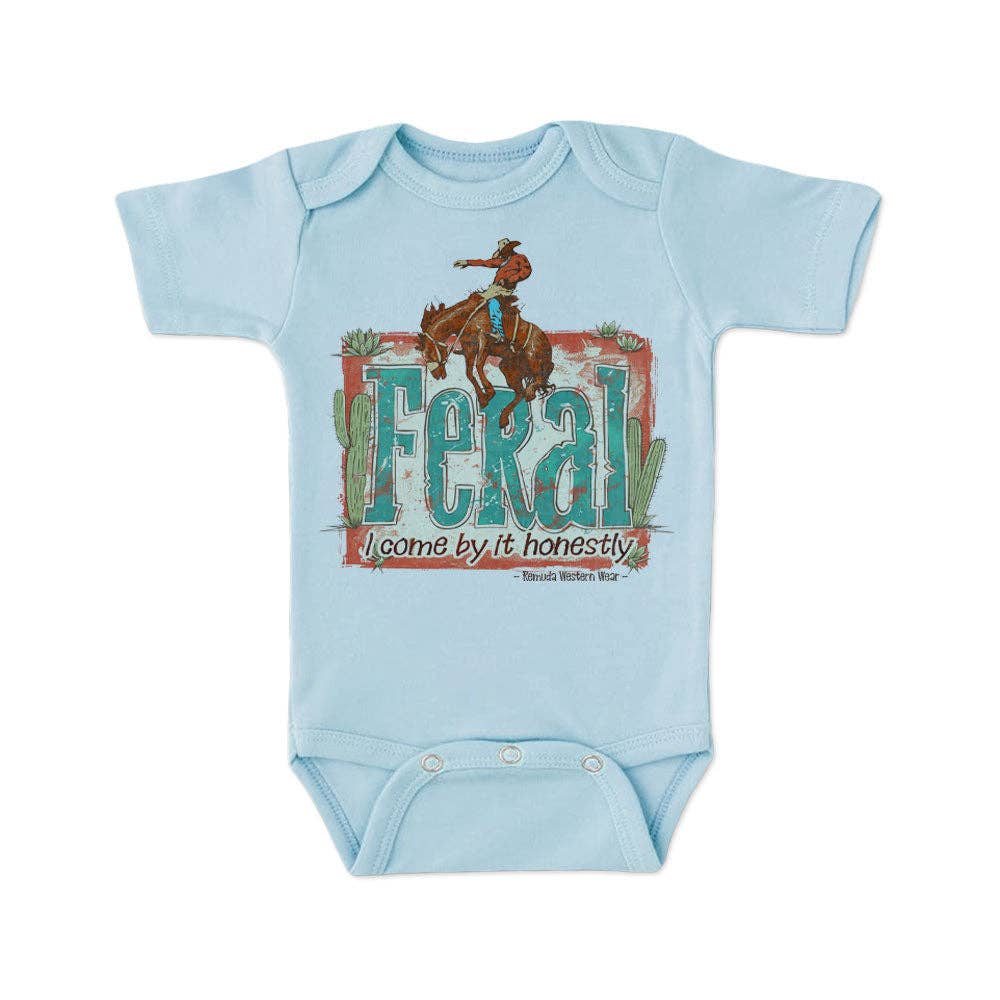 Remuda Western Wear - Wholesale Bodysuit (Non-Footed) - Baby - Feral, I Come By It Honestly Infant One Piece Romper6