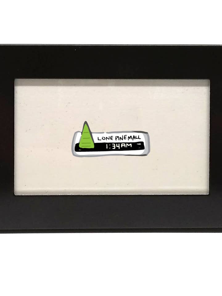 Tiny Framed Thing - Back to the Future Mall Sign for wholesale by Ain't So Bad Goods LLC