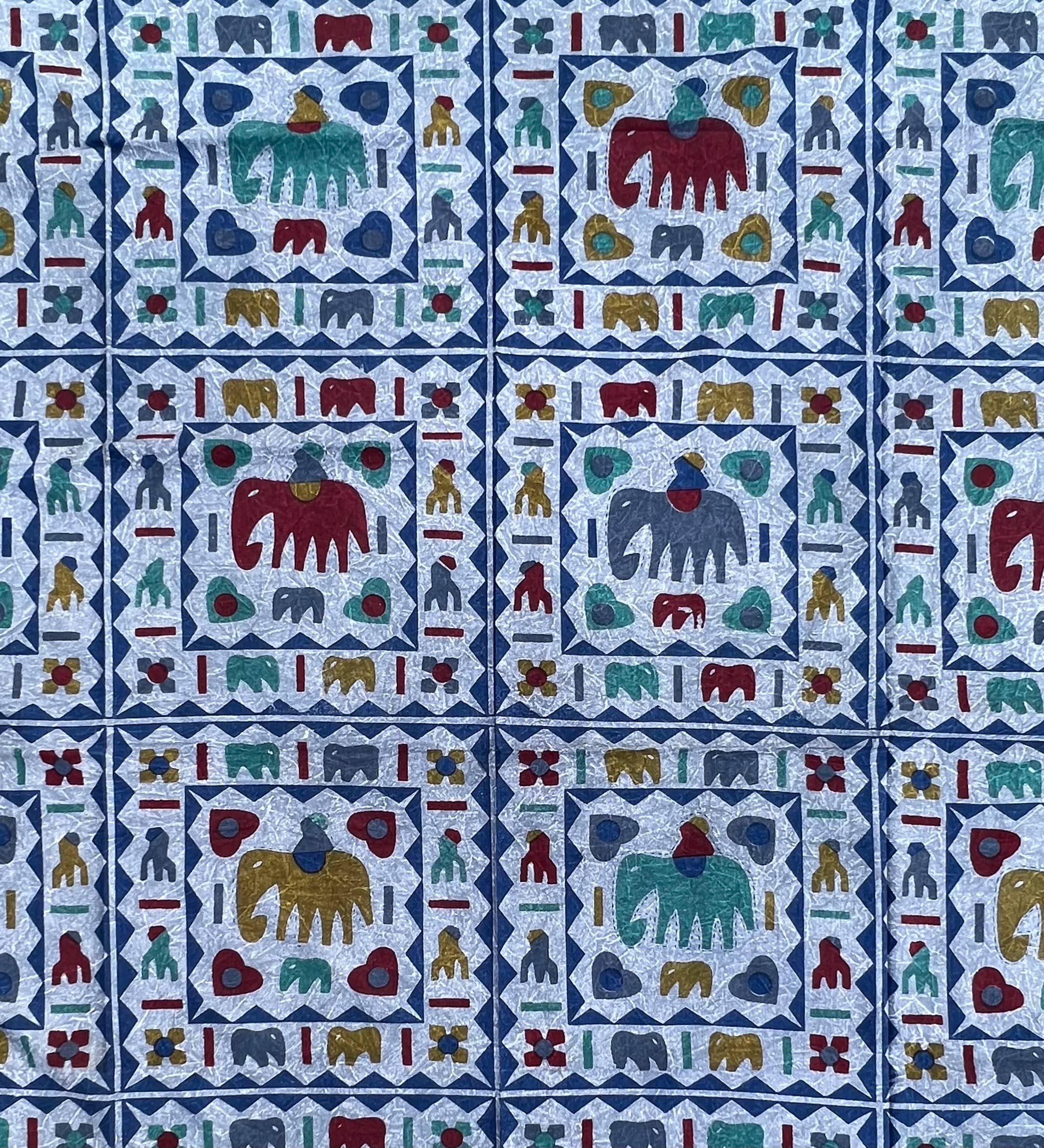 Lungta Imports - Wholesale Tapestry/Textile - Indian Tribal Elephants Tapestry Wall Decor Beach Throw2