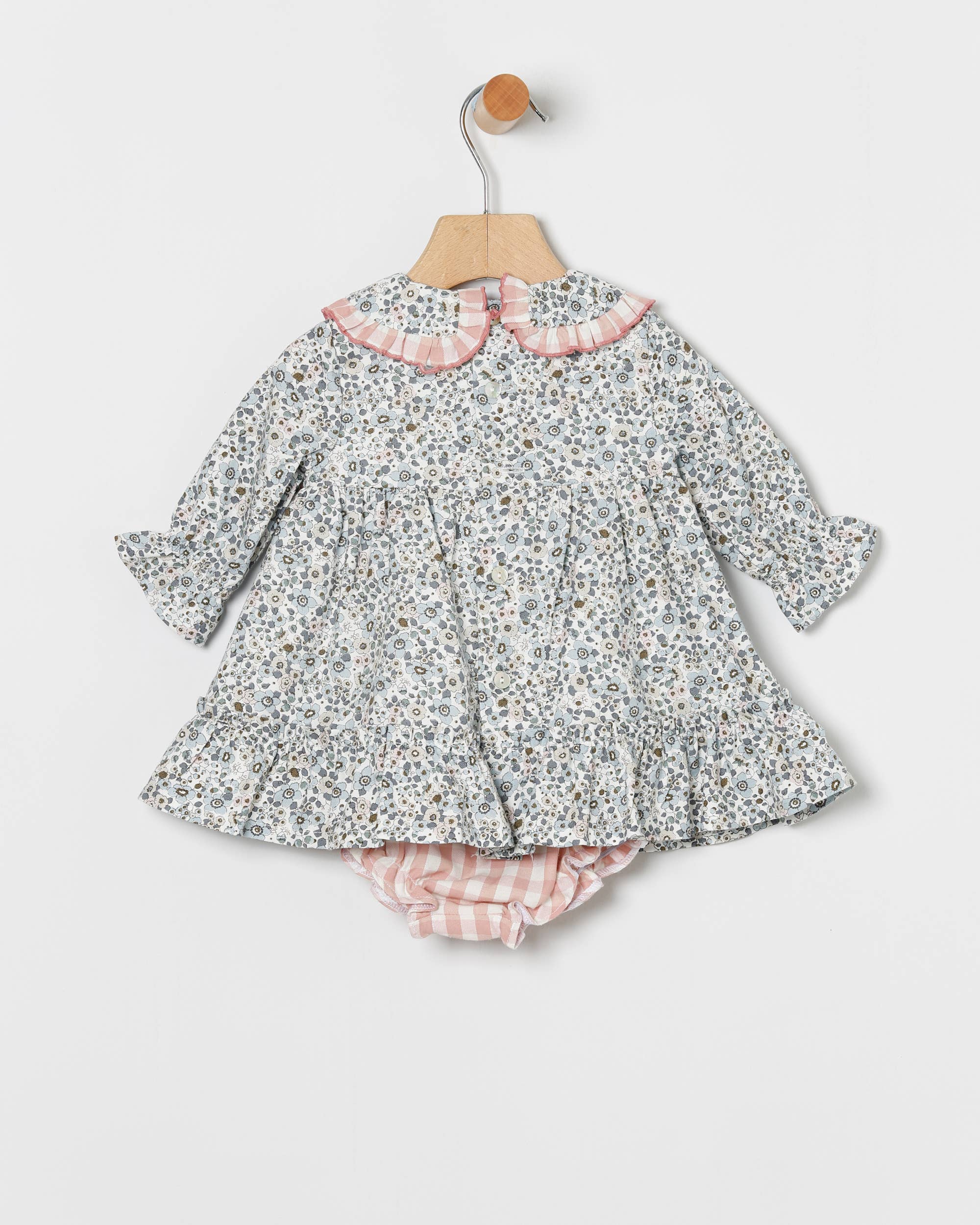 Cloudy Blue Floral Dress + Panties for wholesale on Faire0