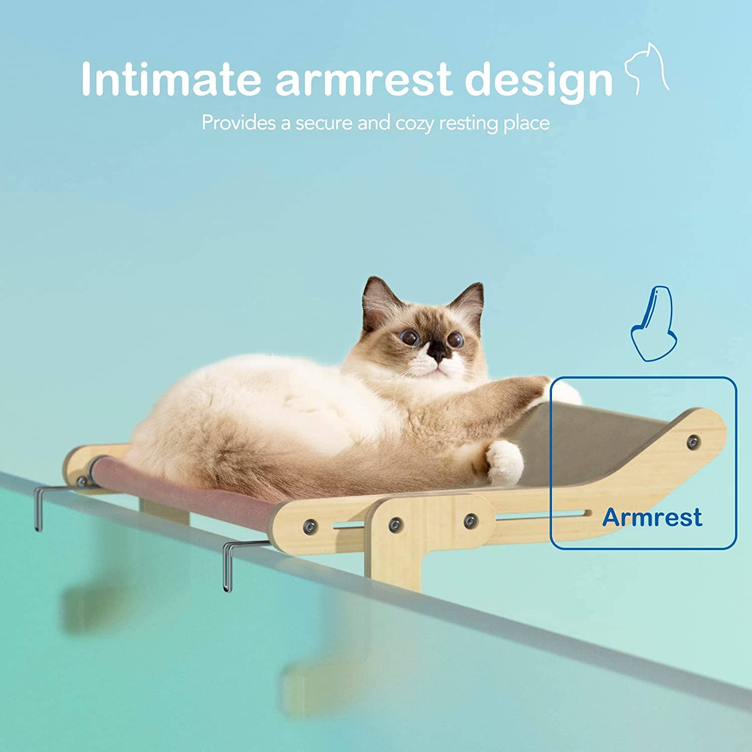 Robud & Mewoofun Official Store - Wholesale Pet Bed - Cat/Dog - Mewoofun Cat Pet Window Wooden Component Bed Hanging Cotton13