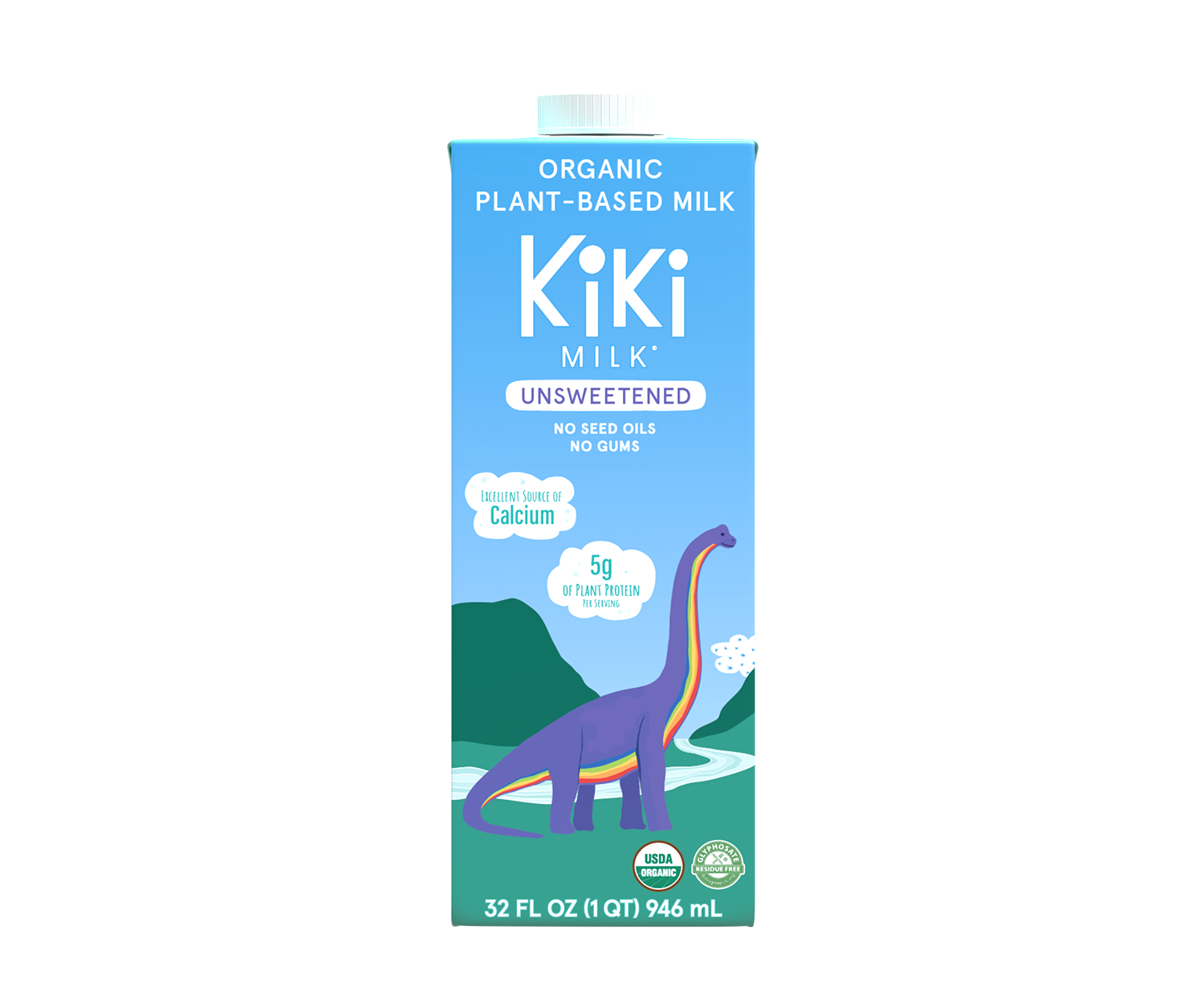 Kiki Milk - Wholesale Non-Dairy Milk - Kiki Milk Unsweetened - 32oz - Pack of 6 1