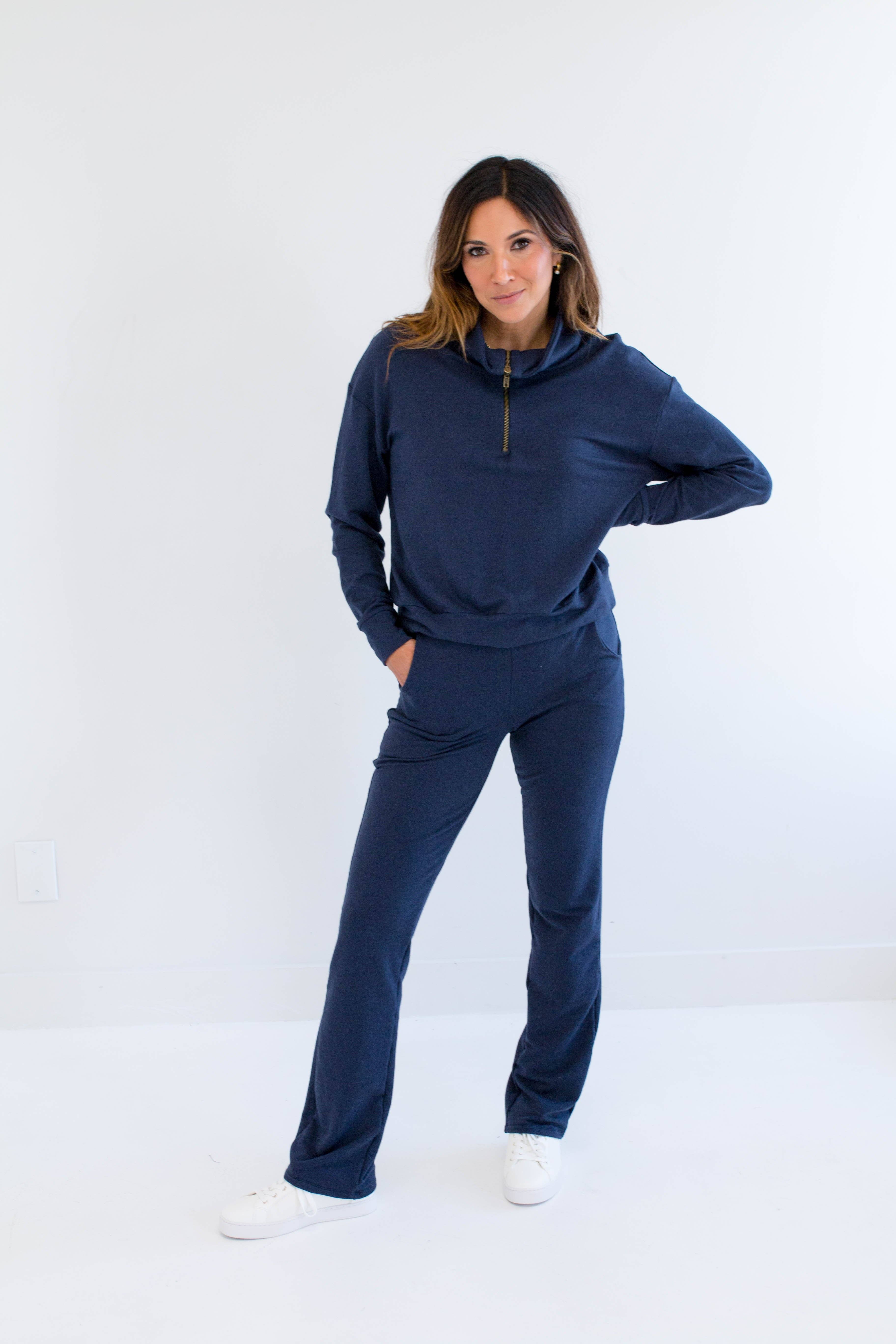 Ang Hill – wholesale Pants – Women's – [PRE-ORDER] Dori Women's Bamboo Wideleg Pants in Navy, Pine, Mocha and Black10