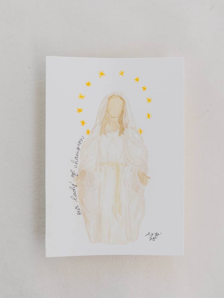 Our Lady of Champion - 5x7 Print for wholesale by Emily S Pitre Art