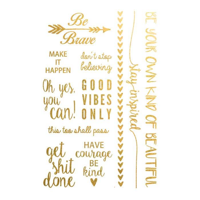 Set di citazioni ispiratrici per la vendita all'ingrosso da parte di Goldy.LA