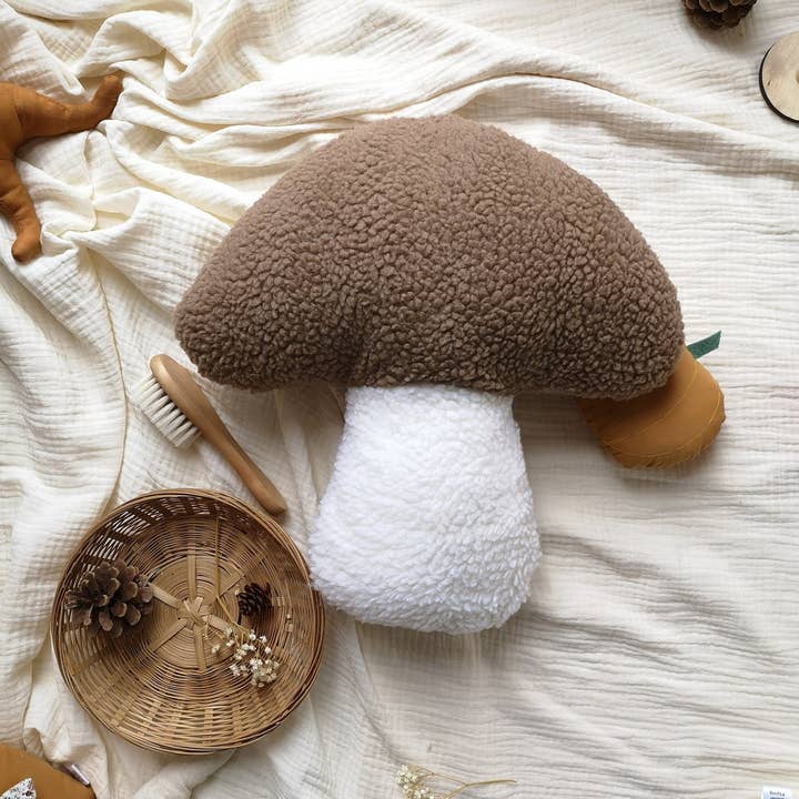 Mushroom Pillow for wholesale by The Butter Flying