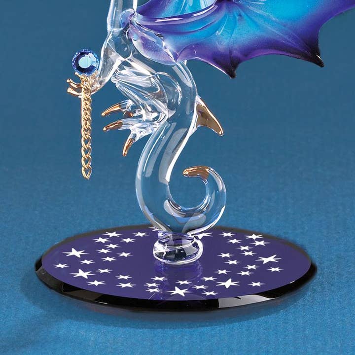 Glass Baron - Wholesale Decorative Figurine - D3 993-B: Dragon with Stars2