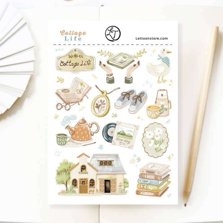 Klistermärkesark - Stugliv för wholesale av Lettoon