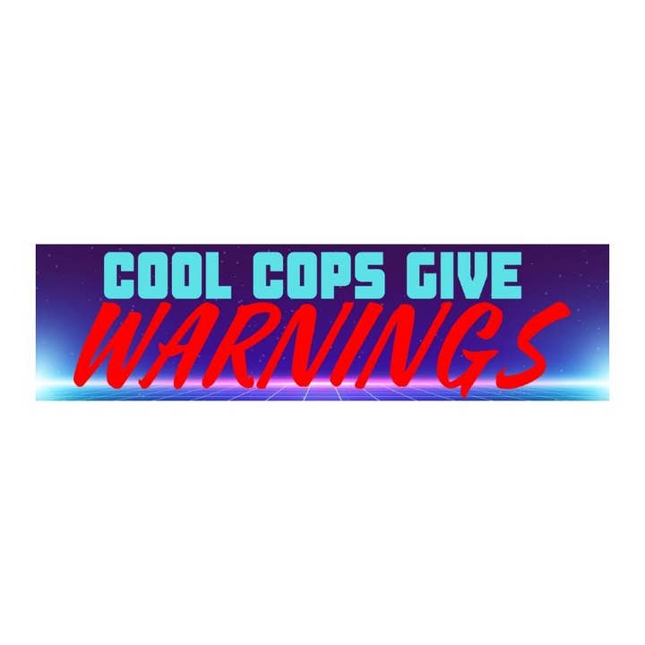 Frog Mustard Stickers - Wholesale Sticker - Cool Cops Give Warnings