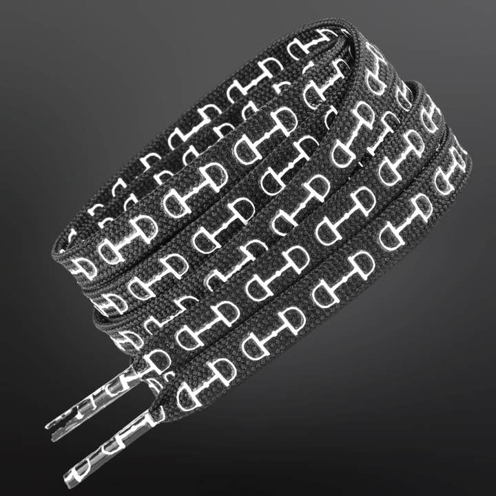 Westrian International - Wholesale Shoelaces – Unisex - Western Equestrian Snaffle Bit Print Shoelaces 45”3