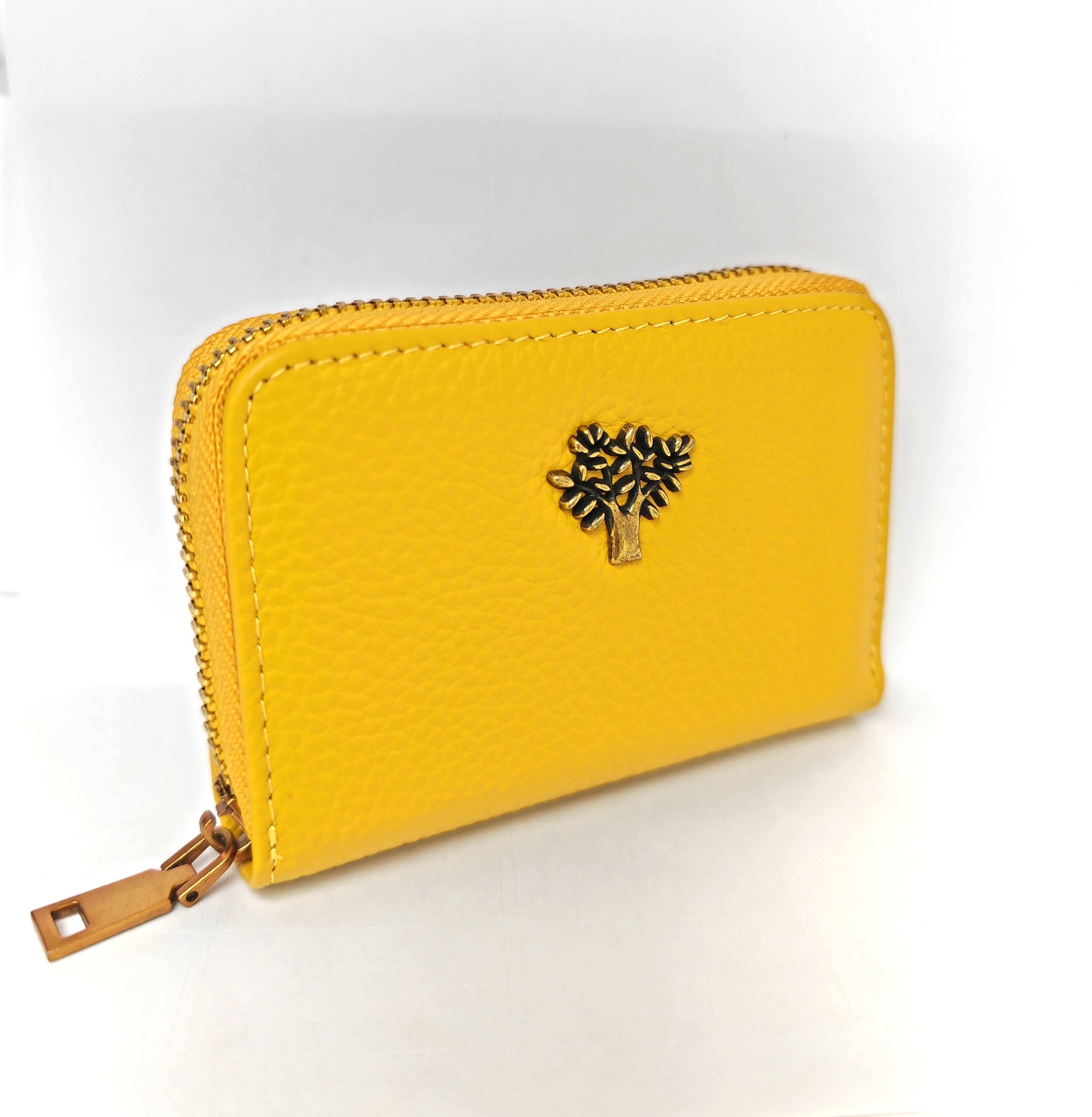 Superbia - Wholesale Wallet - Women's - Genuine Leather Zip Around Tree Life Card Holder-1086