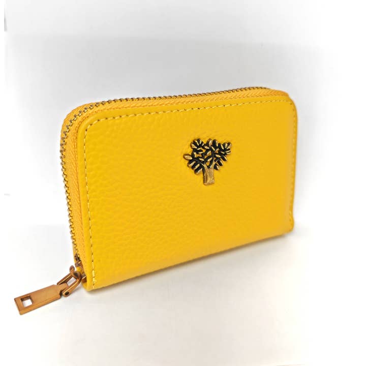 Superbia – wholesale Wallet – Women's – Genuine Leather Zip Around Tree Life Card Holder-10813