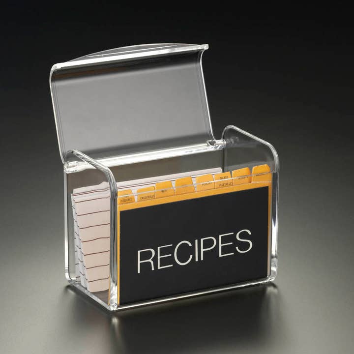 Huang Acrylic - Wholesale Recipe Box - Recipes Box W/O Card