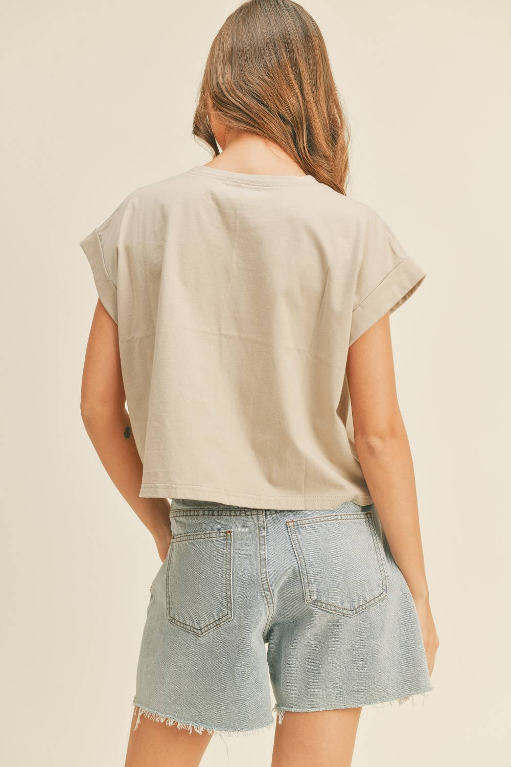 MIOU MUSE - Venta al por mayor Blusa - Mujer - Blusa de manga con puño y cuello redondo22