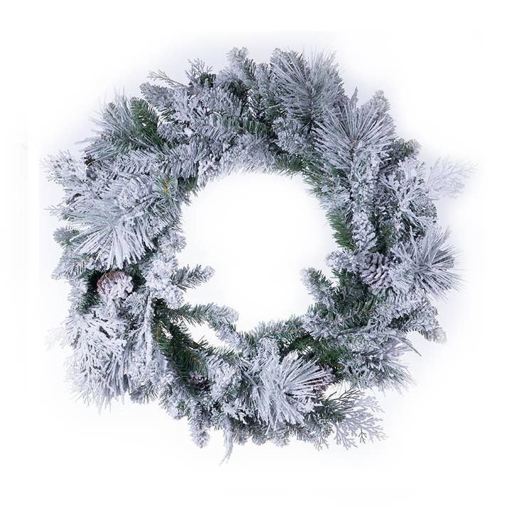 D26" Schneekiefer/Pncn Kranz - 80 Spitzen für den Großhandel von A&B Home Group Inc.